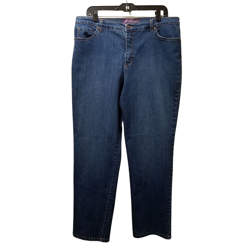 Gloria Vanderbilt Jeans Women’s 16 Short Amanda Blue Stretch Denim 36x28